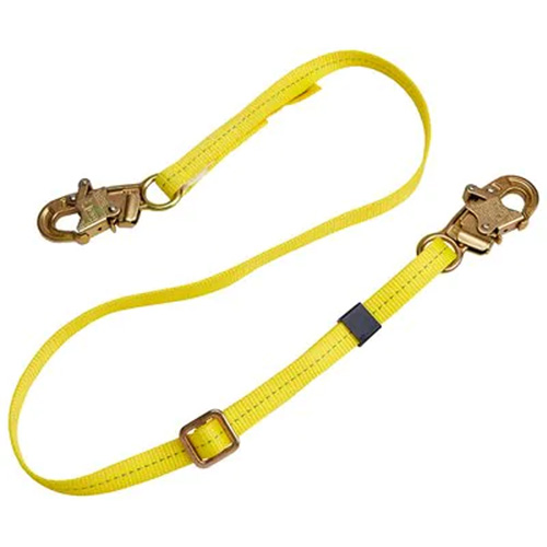 Longe de positionnement r&eacute;glable &agrave; sangle, 1 branches, 4', Classe CSA B, Polyester Dufferin Supply