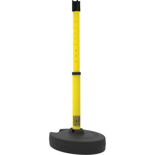Base pour montant de barri&egrave;re PLUS, Hauteur de 42", Jaune Dufferin Supply