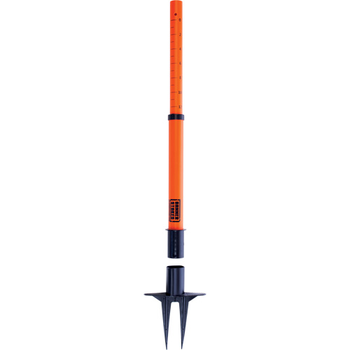 PLUS Barrier Post, 42" High, Orange Dufferin Supply