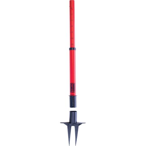 PLUS Barrier Posts, 42" High, Red Dufferin Supply