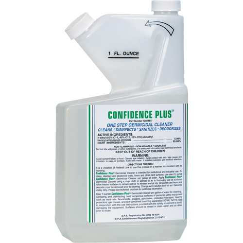 Confidence Plus Germicidal Respirator Cleaner, Liquid Dufferin Supply