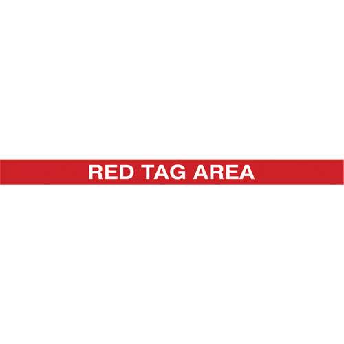 Marqueur robuste pour le sol Tough-Mark, Rectangle, 48" lo x 2" la, Rouge, Poly&eacute;thyl&egrave;ne Dufferin Supply