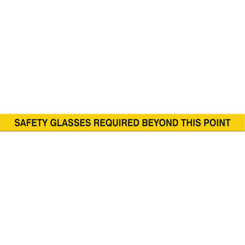 Marqueur robuste pour le sol Tough-Mark, Rectangle, 48" lo x 4" la, Jaune, Poly&eacute;thyl&egrave;ne Dufferin Supply