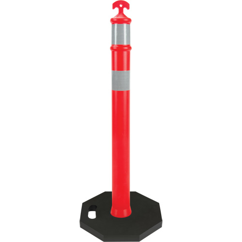 Poteau d&eacute;lin&eacute;ateur haute visibilit&eacute;, 42" h, Orange Dufferin Supply