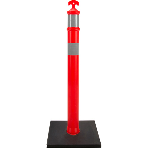 Poteau d&eacute;lin&eacute;ateur haute visibilit&eacute;, 42" h, Orange Dufferin Supply