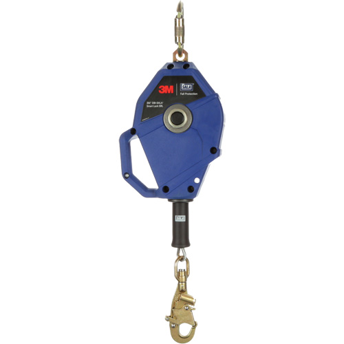 Cordage de s&eacute;curit&eacute; autor&eacute;tractable avec verrouillage intelligent, 20', Acier galvanis&eacute;, Pivotant Dufferin Supply