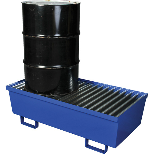 Steel Spill Containment Pallet, 74 US gal. Spill Capacity, 27" x 51.25" x 13" Dufferin Supply