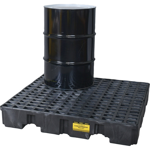 Spill Containment Pallet, 66 US gal. Spill Capacity, 51.5" x 51.5" x 8" Dufferin Supply