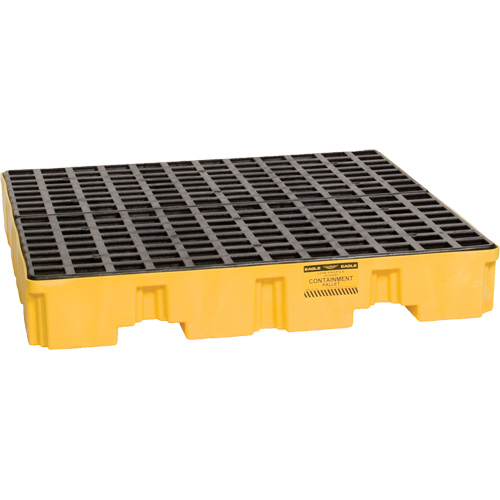 Spill Containment Pallet, 66 US gal. Spill Capacity, 51.5" x 51.5" x 8" Dufferin Supply