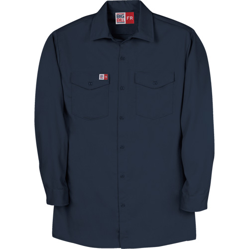 Arc Flash Work Shirt, Small, Navy Blue Dufferin Supply