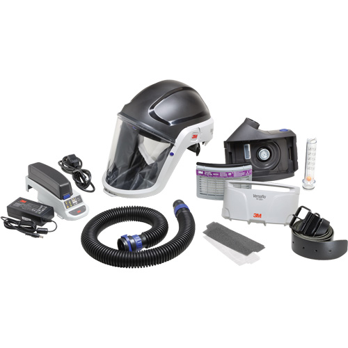 Versaflo Heavy Industry PAPR Kit, Headcover & Faceshield, Lithium-Ion Battery Dufferin Supply