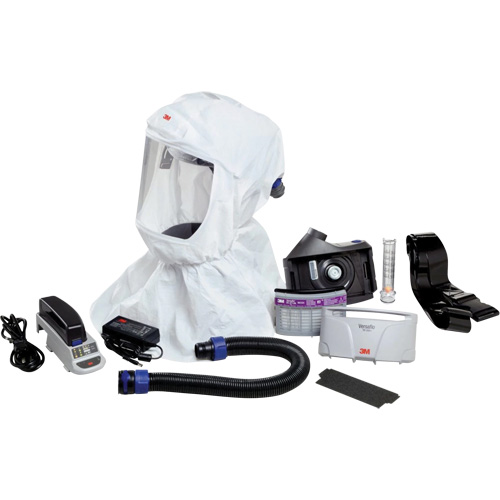 Versaflo Easy Clean PAPR Kit, Loose Fitting Hood & Faceshield, Lithium-Ion Battery Dufferin Supply