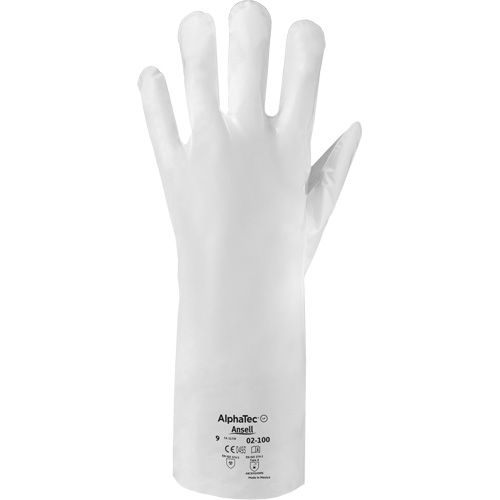 Gants r&eacute;sistants aux produits chimiques ALPHATEC 02-100, Taille 9, 15,0" lo, PEHP, 2,4 mils Dufferin Supply