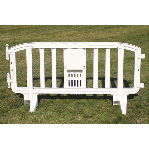 Barricade Movit, Emboîtables, 78" lo x 39" h, Blanc Dufferin Supply