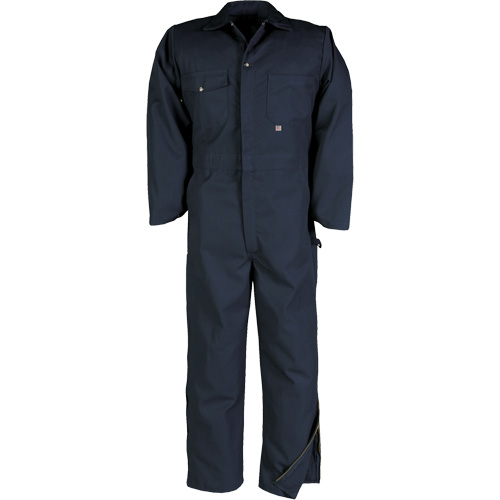 Deluxe Coveralls with Zipper, Men's, Navy Blue, Size 36 Dufferin Supply