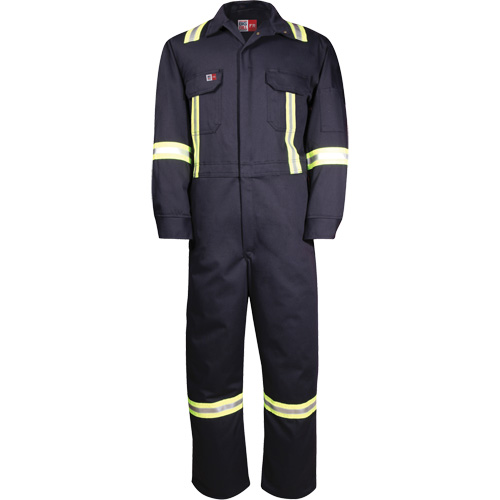 Combinaisons avec mat&eacute;riau r&eacute;fl&eacute;chissant de luxe Westex UltraSoft, Taille 36 (grande taille), Bleu marin, 8,7 cal/cm² Dufferin Supply