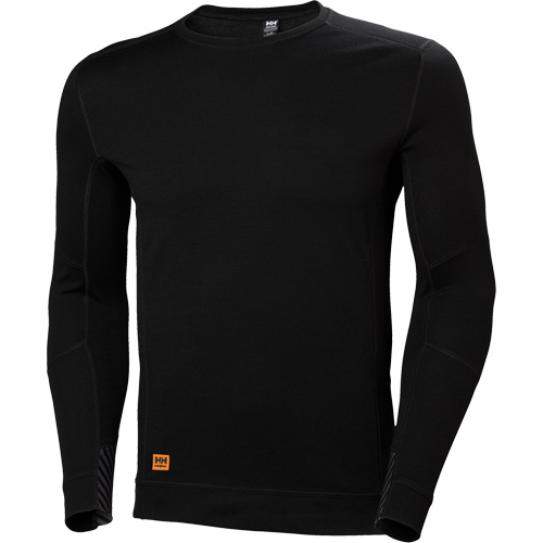 Maillot thermique &agrave; col rond &eacute;vacuant l'humidit&eacute; Lifa Max, Hommes, 2T-Grand, Noir Dufferin Supply