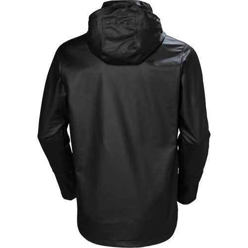 Gale Rain Jacket, Polyester/Polyurethane, 4X-Large, Black Dufferin Supply