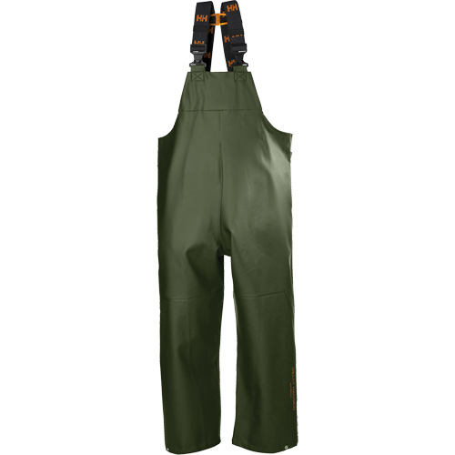 Gale Rain Bib Pants, X-Large, Polyester, Green Dufferin Supply