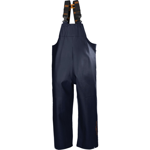 Gale Rain Bib Pants, Medium, Polyester, Navy Blue Dufferin Supply