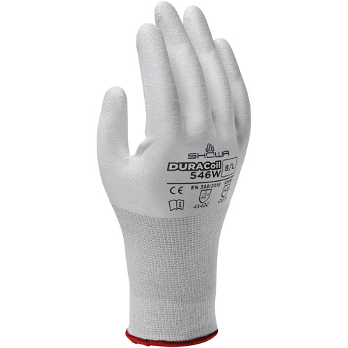 Gants r&eacute;sistants aux coupures 546W, Taille 6/Petit, Calibre 13, Rev&ecirc;tement Polyur&eacute;thane, Enveloppe en PEHP, ANSI/ISEA 105 niveau 3/EN 388 niveau C Dufferin Supply