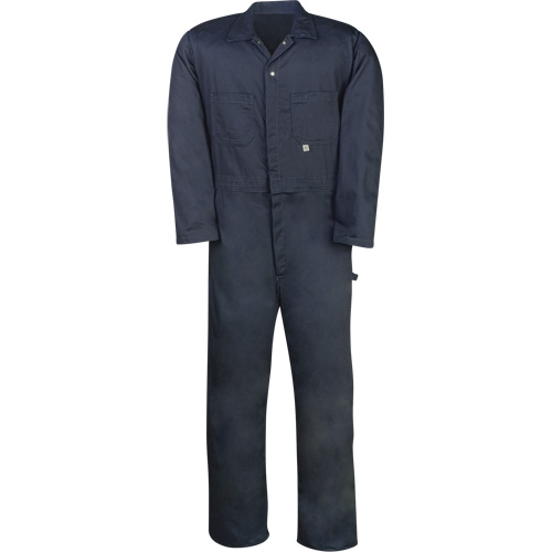Industrial Work Coveralls, Men's, Navy Blue, Size 36 Dufferin Supply