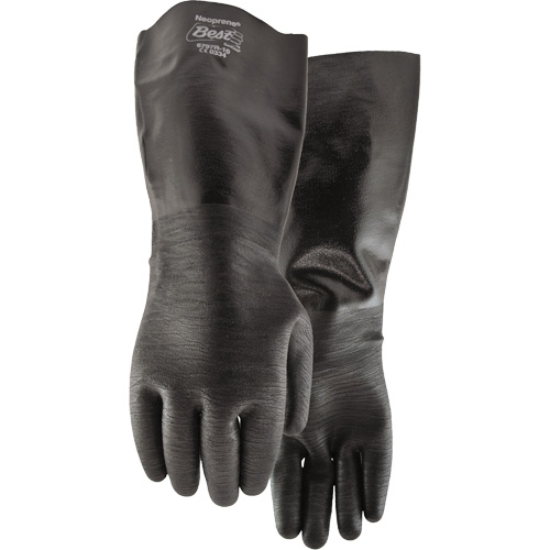 Gants r&eacute;sistants aux produits chimiques, Taille Grand/10, 18" lo, N&eacute;opr&egrave;ne, Doublure en Coton, 84-mil Dufferin Supply