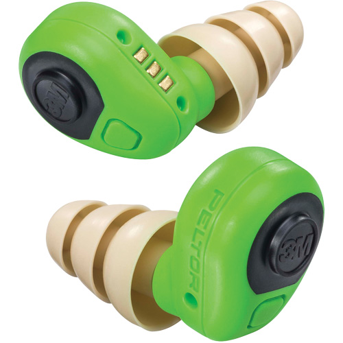 Bouchons d'oreilles &eacute;lectroniques Peltor, Sans cordon, Paire - Boîtier en plastique, 23 dB NRR, Grand/Moyen/Petit Dufferin Supply