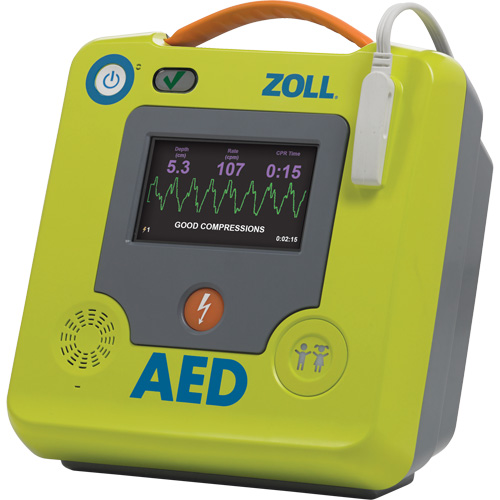 Professional Rescuers AED 3 BLS Defibrillator, Semi-Automatic, French, Class 4 Dufferin Supply