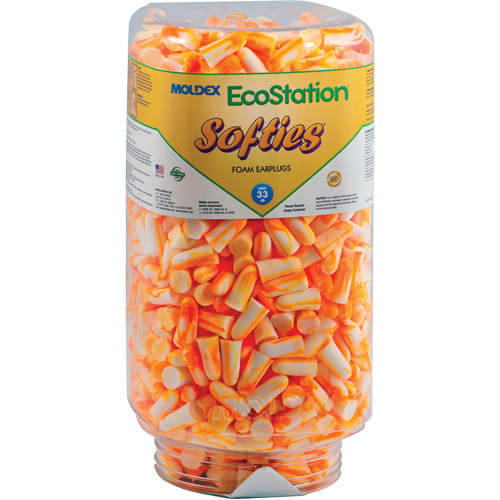 EcoStation Softies&reg; Earplug Refill, Bulk - Canister Dufferin Supply