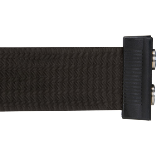 Cassette de ruban magn&eacute;tique pour barri&egrave;re de contr&ocirc;le des foules personnalis&eacute;e, 7', Ruban Noir Dufferin Supply