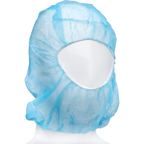 Disposable Hood, Polypropylene, Blue Dufferin Supply