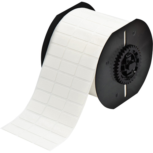 B33 Series Repositionable Adhesive Labels, Vinyl, 1" L x 0.5" H, White Dufferin Supply