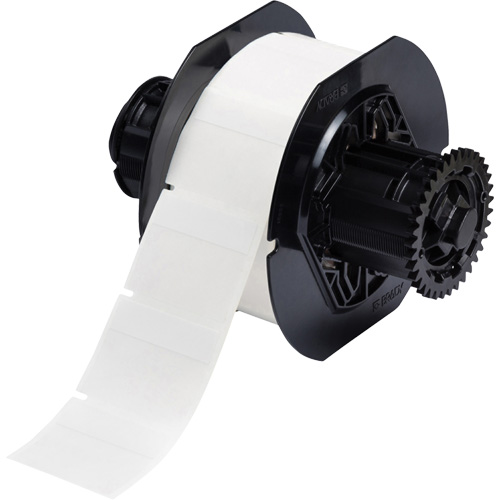 B33 Series Self-Laminating Labels, Vinyl, 1.75" L x 1.5" H, White Dufferin Supply
