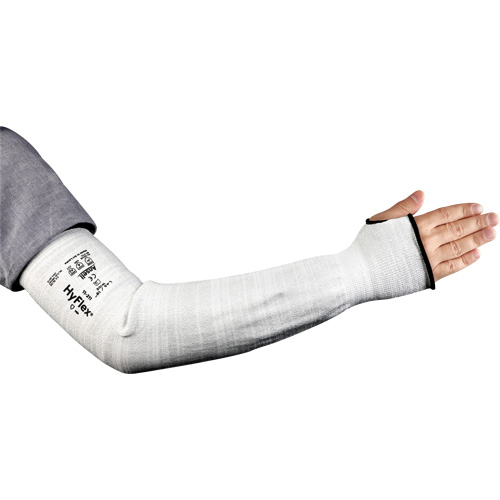 Manchon &eacute;troit r&eacute;sistant aux coupures HyFlex s&eacute;rie 11-211, Intercept, 18", ASTM ANSI niveau A2/EN 388 niveau 2, Gris Dufferin Supply