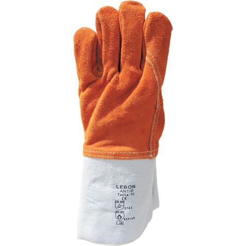 Lebon Heat Resistant Work Gloves, Leather, 10, Protects Up To 482° F (250° C) Dufferin Supply