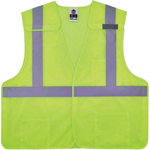 Gilet de s&eacute;curit&eacute; en maille GloWear 8217BA, Jaune lime haute visibilit&eacute;, Moyen/Petit, Polyester Dufferin Supply