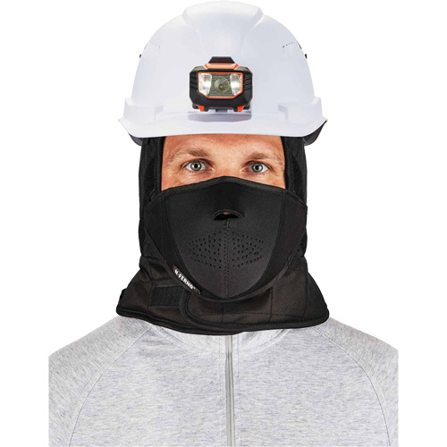 N-Ferno&reg; 3-Layer Winter Hard Hat Liner with Mouthpiece, Fleece Lining, One Size, Black Dufferin Supply