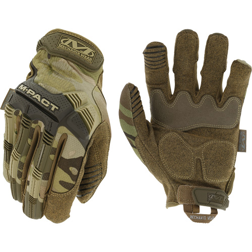 M-Pact&reg; MultiCam Tactical Impact Gloves, 8, Synthetic Palm, Hook & Loop Cuff Dufferin Supply