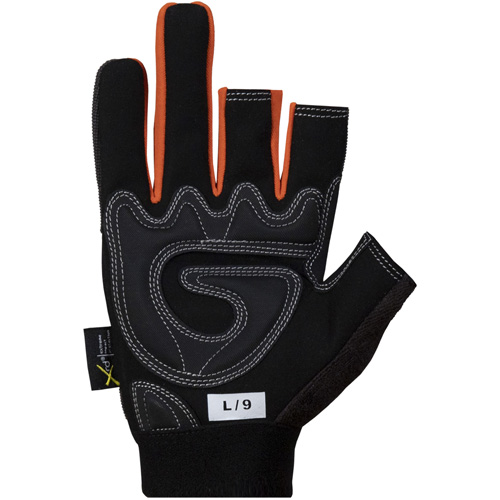 Clutch Gear&reg; Open-Finger Framers Gloves, Synthetic Palm, Size Small Dufferin Supply