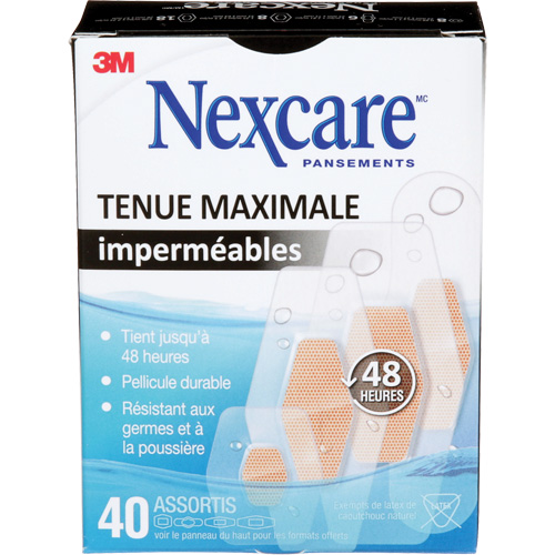 Pansements imperm&eacute;ables &agrave; tenue maximale Nexcare, Assorti, Plastique, St&eacute;rile Dufferin Supply