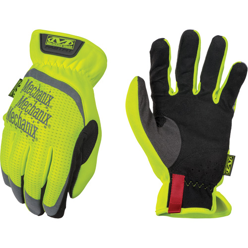 FastFit&reg; High-Visibility Work Gloves, Synthetic Palm, Size Large/10 Dufferin Supply