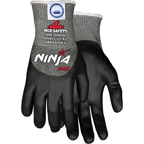Gants r&eacute;sistant aux coupures Max Ninja, Taille Moyen, Calibre 10, Rev&ecirc;tement Bipolym&egrave;re, Enveloppe en Dyneema, ASTM ANSI niveau A3 Dufferin Supply