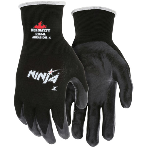 Gants enduits Ninja, Grand, R&ecirc;vetement Bipolym&egrave;re, Calibre 15, Enveloppe en Nylon/Lycra Dufferin Supply