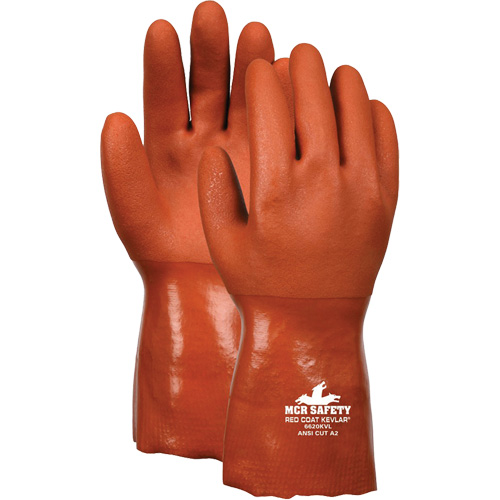Gants r&eacute;sistant aux coupures Redcoat, Taille 2T-Grand, Rev&ecirc;tement PVC, Enveloppe en Kevlar, ASTM ANSI niveau A2/EN 388 niveau 3 Dufferin Supply