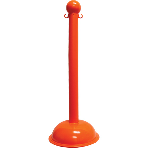 Poteau pour service intense, Hauteur de 40", Orange Dufferin Supply