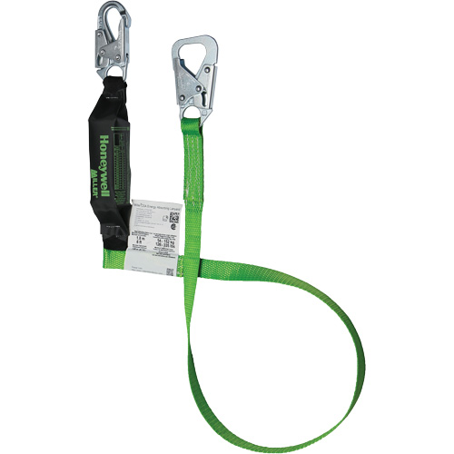 Miller&reg; BackBiter&reg; Tie-Back Lanyard, 6', Locking Snap Hook Center, Locking Snap Hook Leg Ends, Nylon/Polyester Dufferin Supply