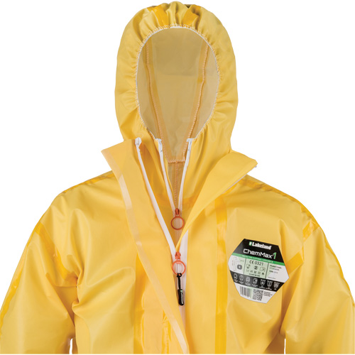 Combinaisons ChemMax 1, Poly&eacute;thyl&egrave;ne/Polypropyl&egrave;ne, 4T-Grand, Jaune Dufferin Supply