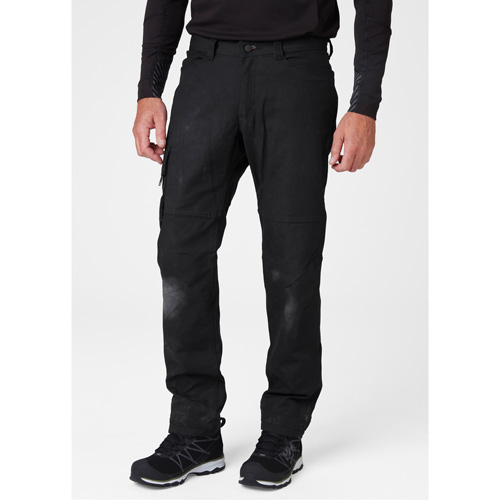 Pantalons d'entretien Oxford, Poly-coton, Noir, Taille 30, Entrejambe 32 Dufferin Supply
