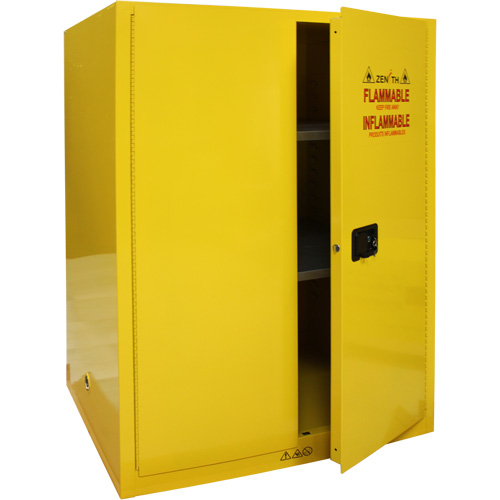Flammable Storage Cabinet, 90 Gal., 2 Door, 43" W x 66" H x 34" D Dufferin Supply